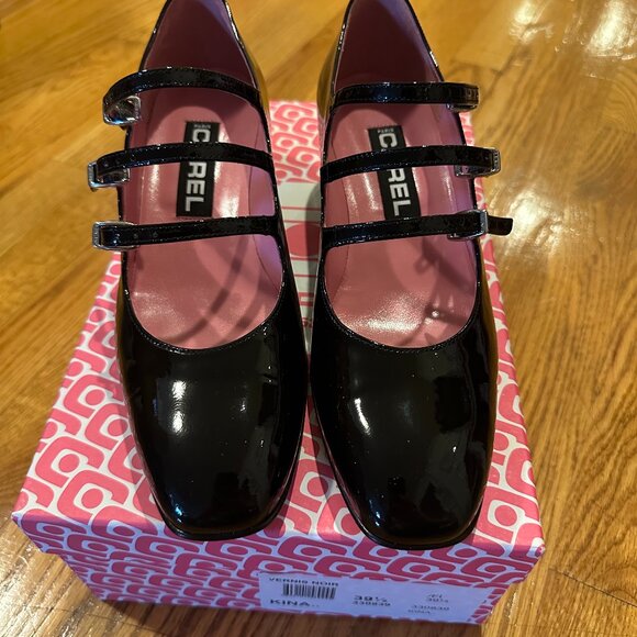 Carel Paris Shoes - New Unworn Carel Kina Black Patent Mary Janes